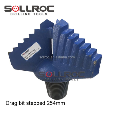 Schmiedeverarbeitung Blau 3 Flügel Schritt Drag Drill Bit für Weich und Medium Rock