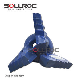 Dauerhafte Leistung Drag Drill Rock Bit mit Gewindeverbindung Schmiedeverarbeitung
